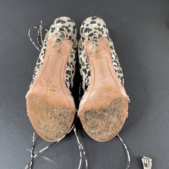 Sophia Webster Lacey Sketch Camo Strappy Heels Size 39M - Picture 9 of 12